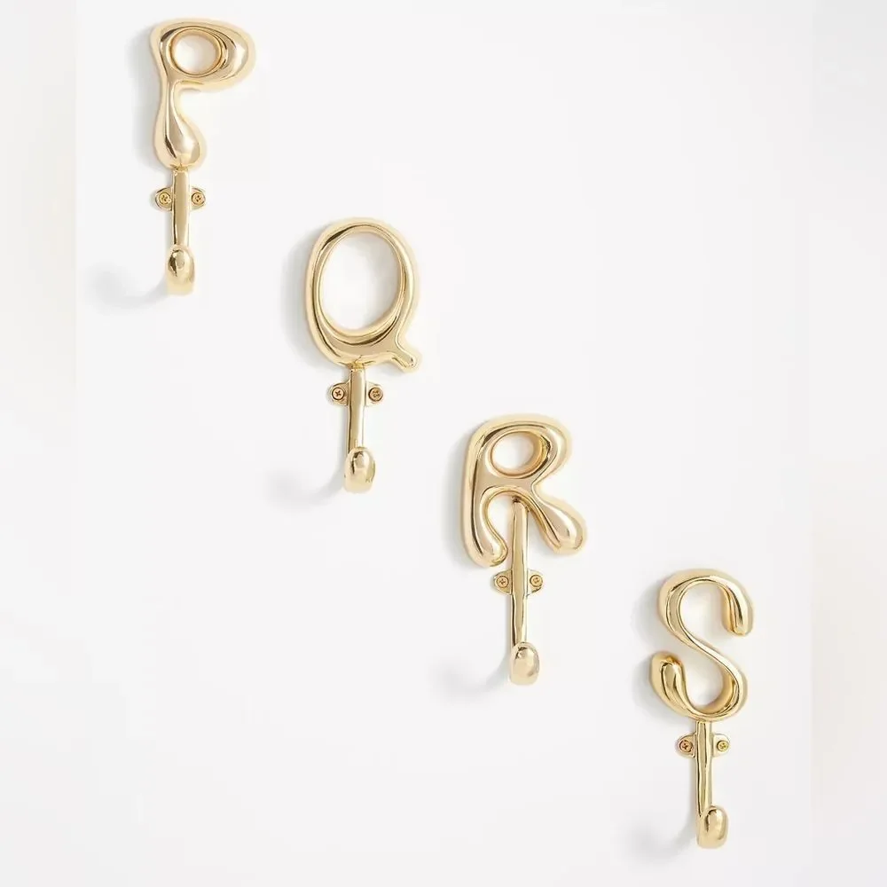 New Anthropologie Bubble Letter Monogram Hook
